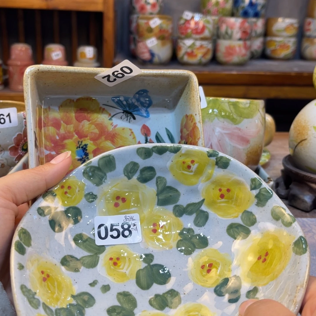 雨***鱼瓷片景德镇手工制作