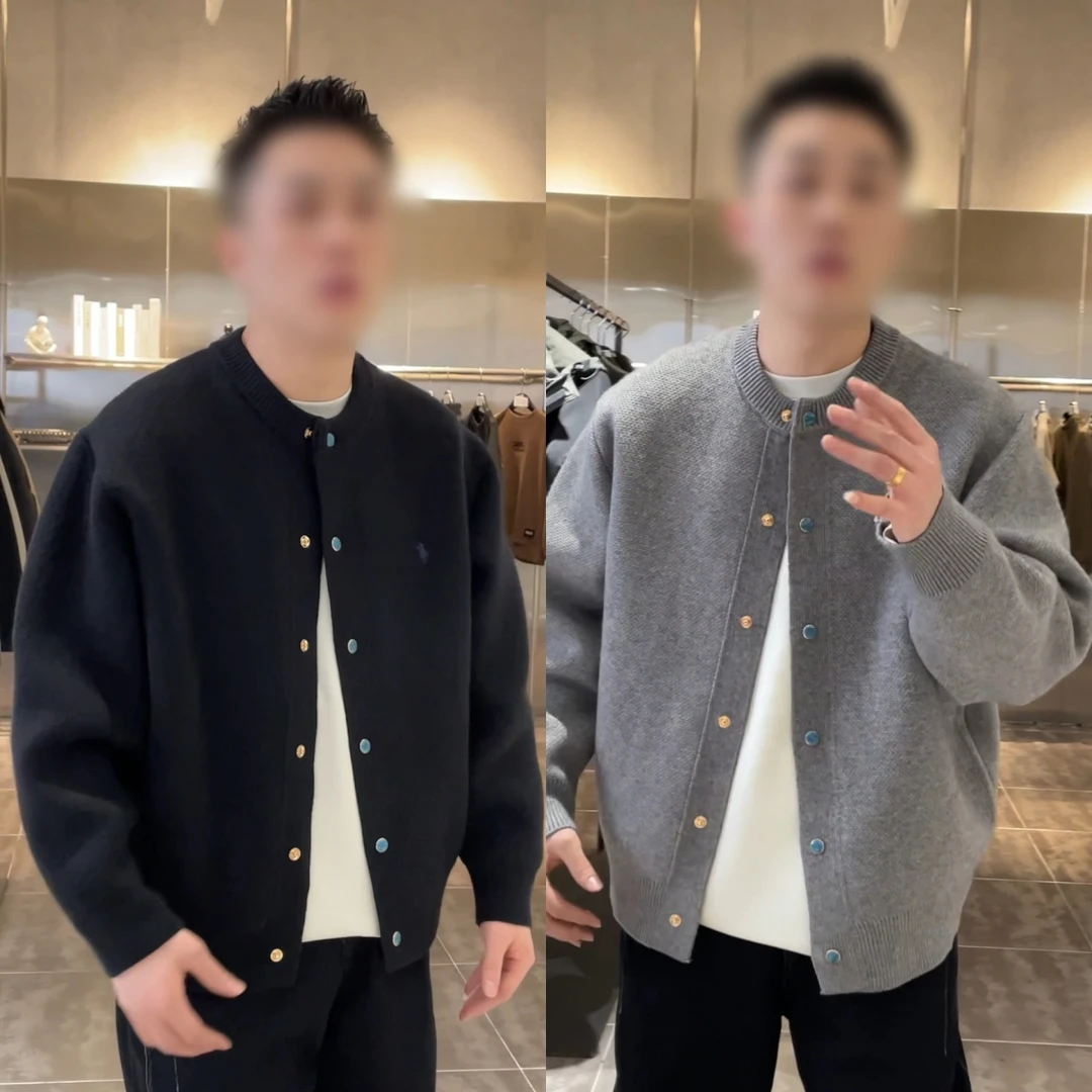 【现货速发】早秋新款时尚百搭潮流简约休闲港风慵懒宽松气质开衫