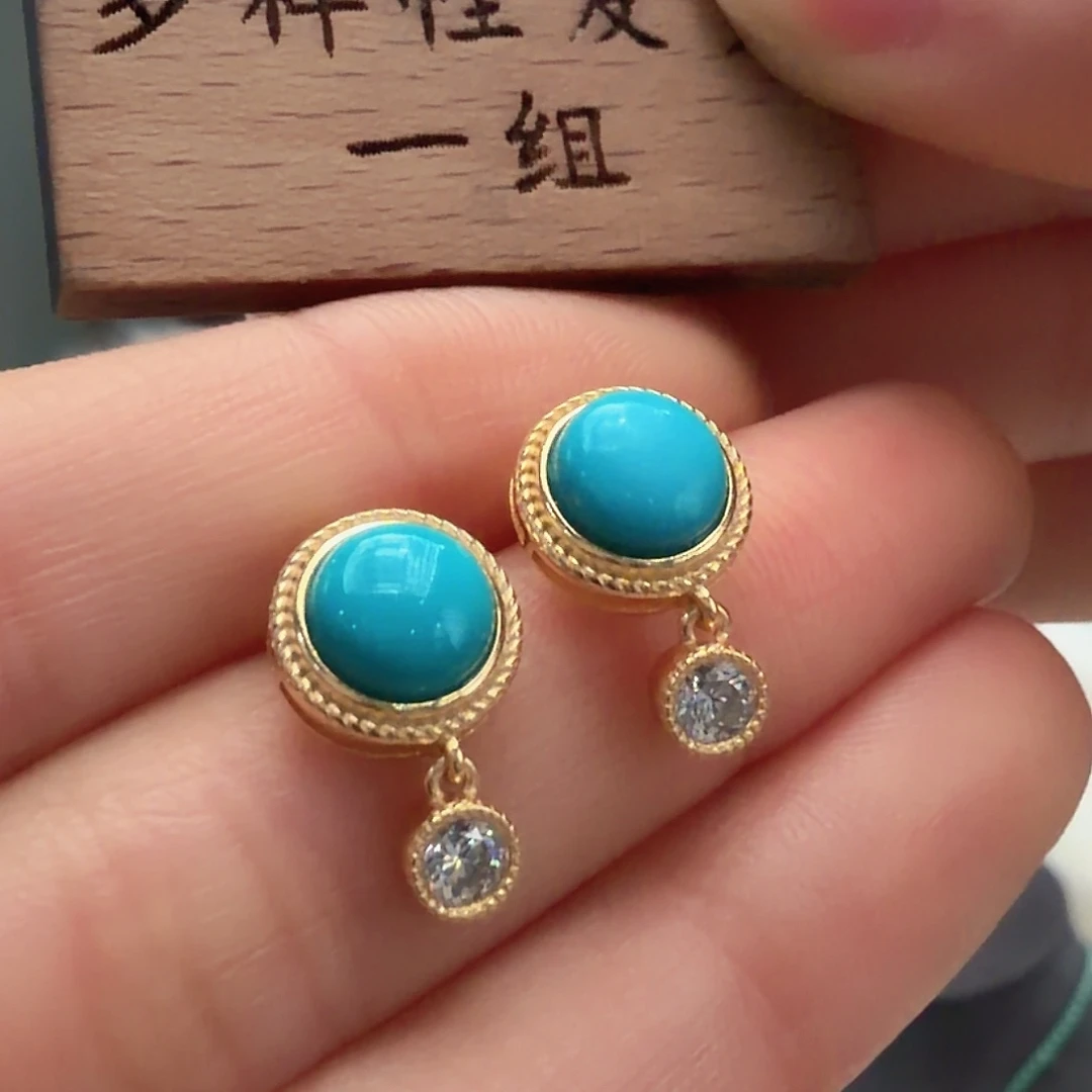 绿松石银S925镶嵌颈饰