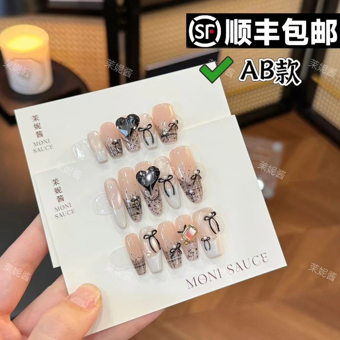 【黑色小香·高定施华洛】moni sauce茉妮酱设计穿戴甲气质流行经典