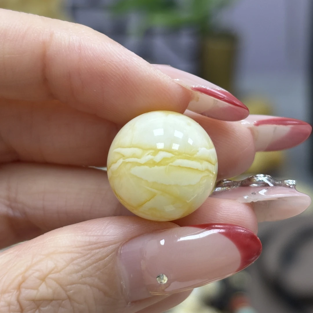 17.0mm 小妖珠宝天然原矿琥珀蜜蜡