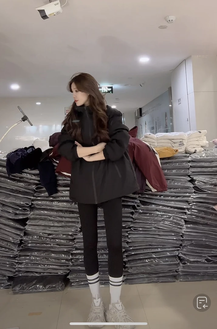 【柒汐】推荐侧拉链工装外套6661