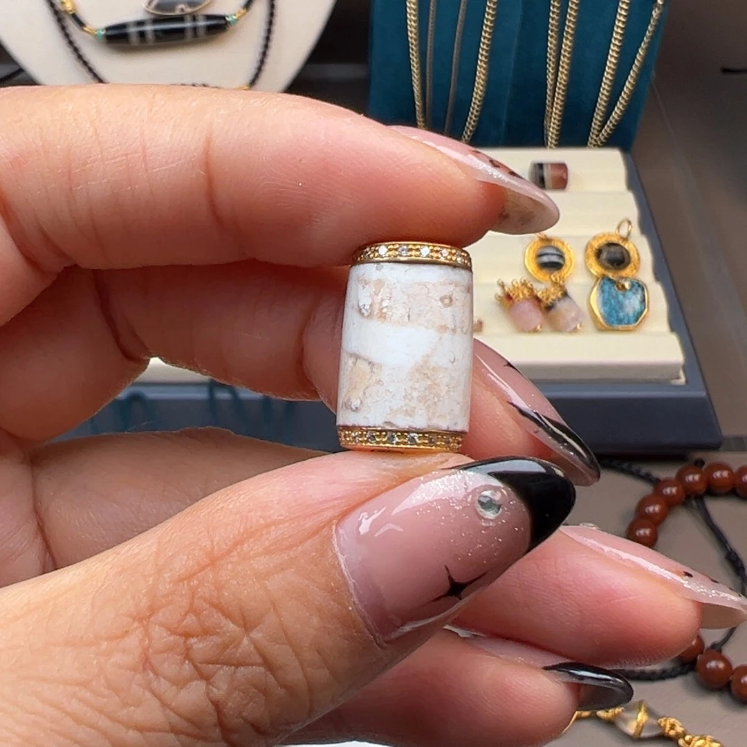 玛瑙/玉髓22K金镶嵌珠宝半成品