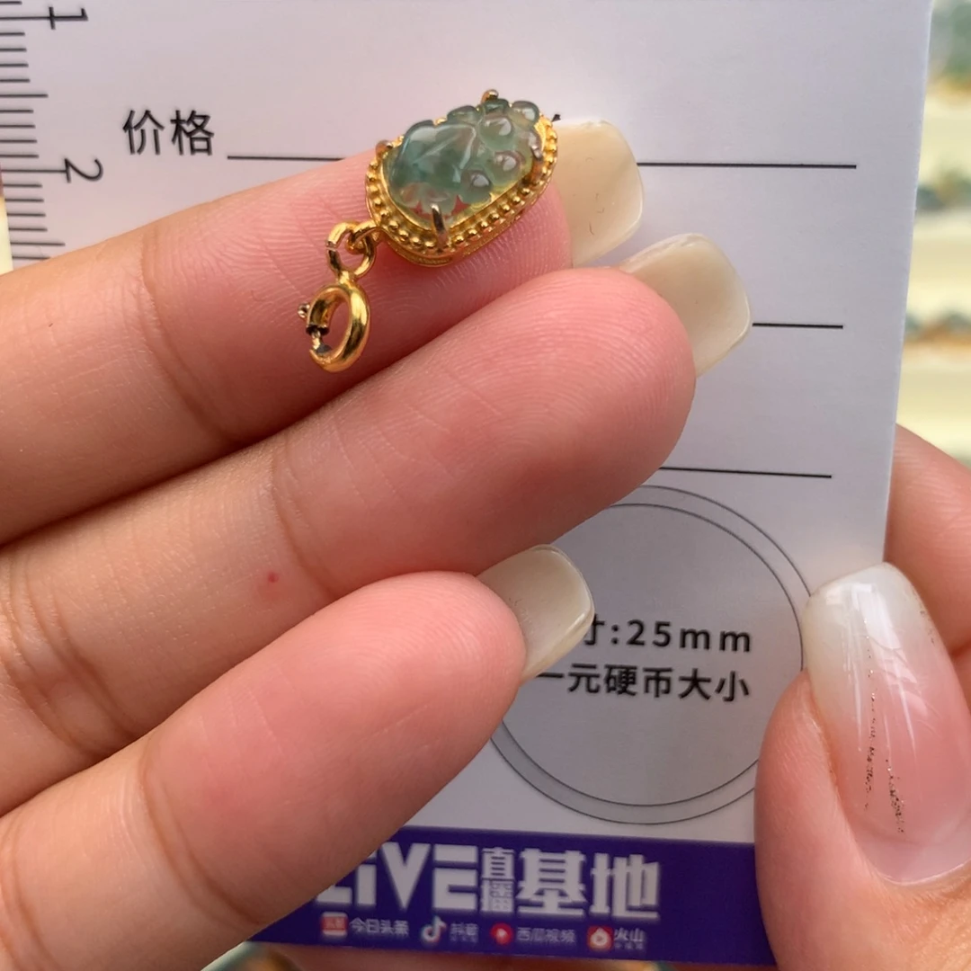 翡翠银S925镶嵌颈饰