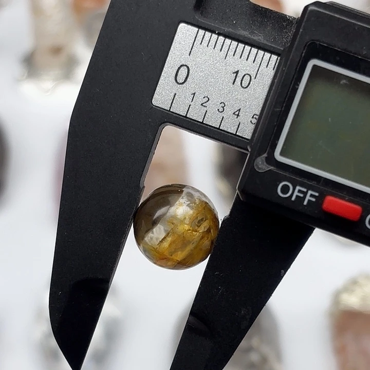 颈饰水晶未镶嵌12mm+闪灵钻圆珠