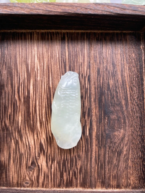 岫玉金龙鱼吊坠 金龙鱼挂件