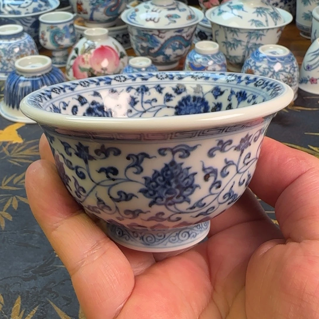 缠枝莲压手杯子杯子杯子