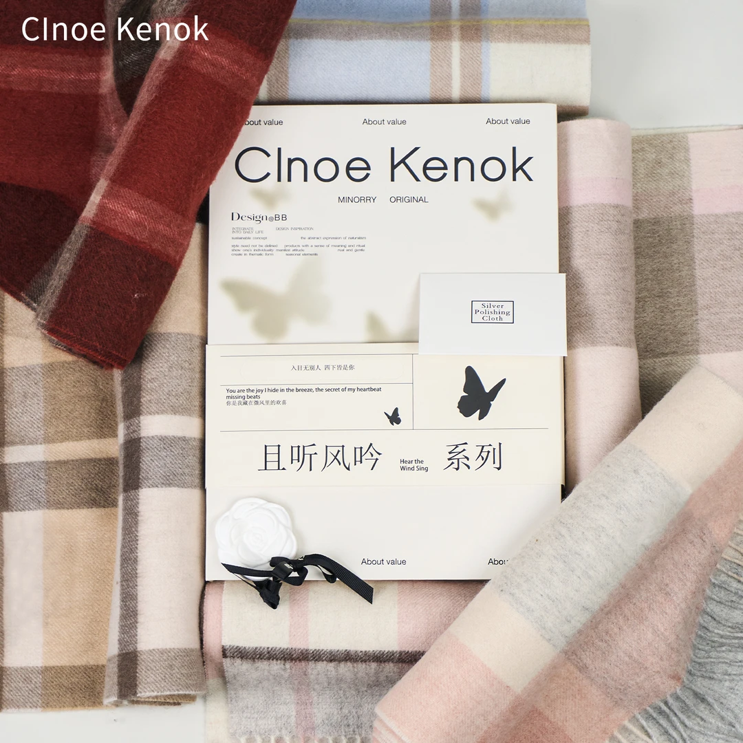 100%纯羊毛个性DIY定制刺绣围巾保暖送女友闺蜜生日礼物围脖礼盒