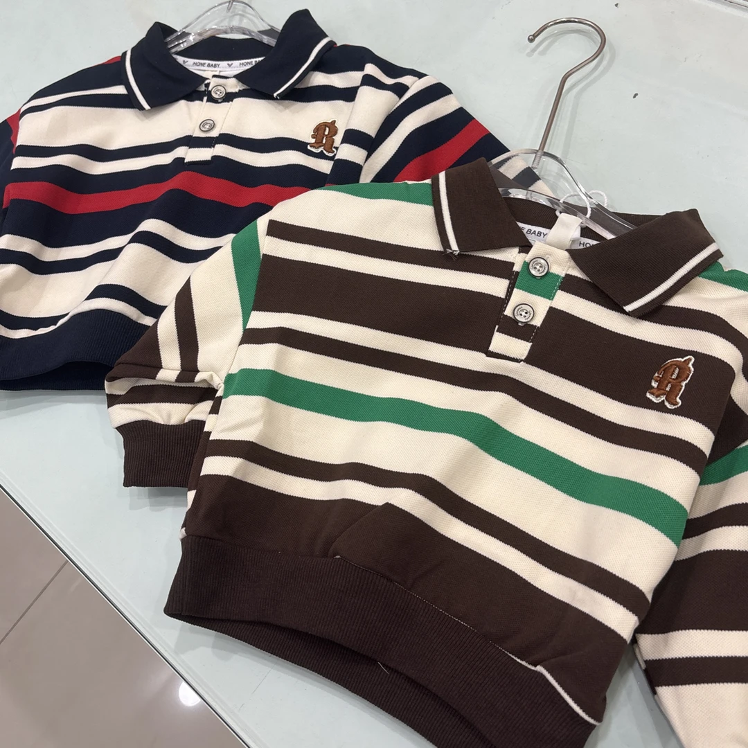 Polo领卫衣小童不加绒