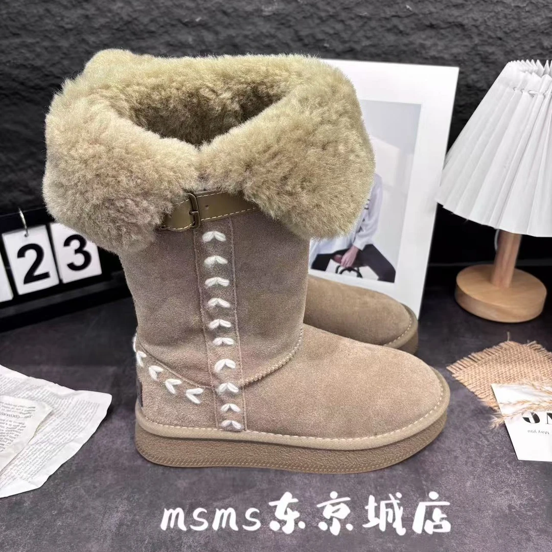 玛莎玛索冬季时尚百搭雪地靴女靴