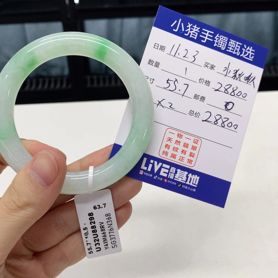 未镶嵌手镯翡翠小*啾