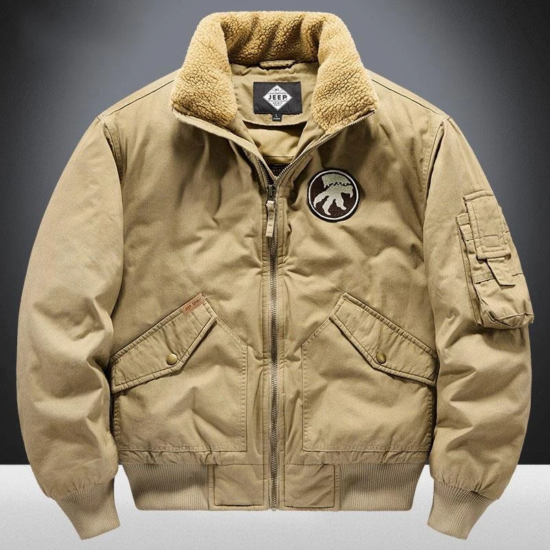 高级感男装冬季美式工装保暖男衣男2025潮牌简约帅气宽松男服外套