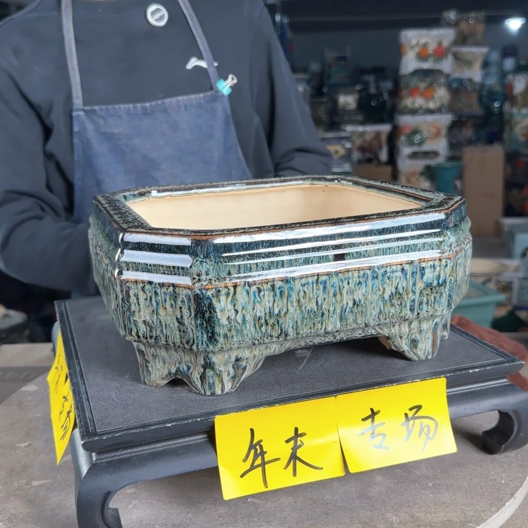一风堂石湾花盆。微瑕缝隙837