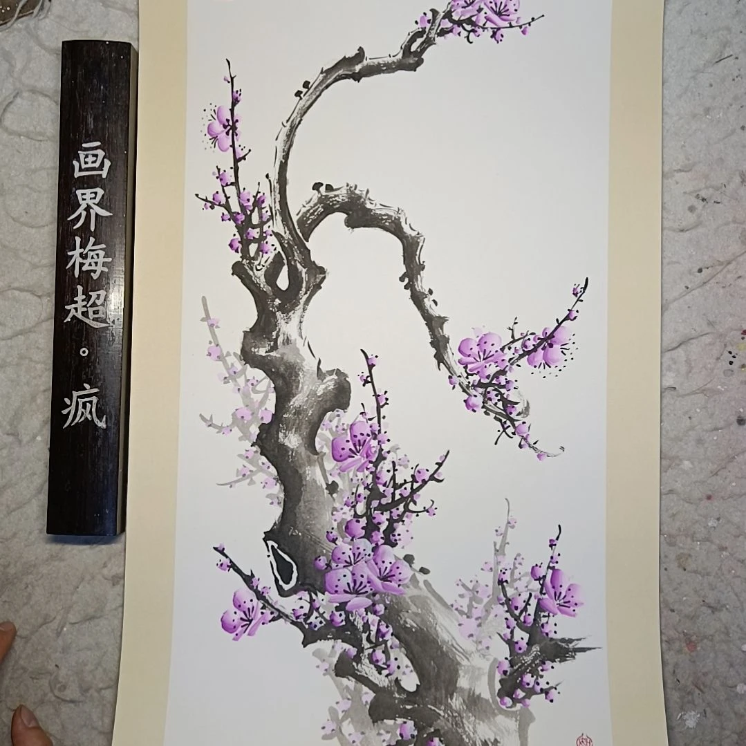 绘画用****6精品梅花卡宣作品