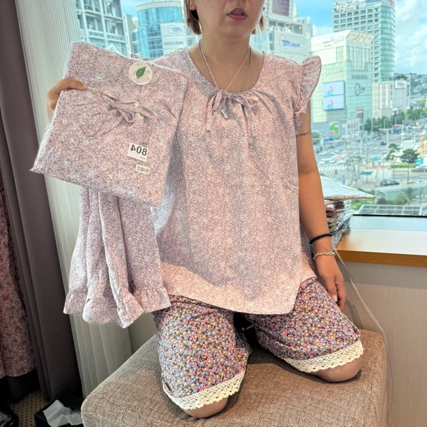 月花洞韩国#001冰凉套装 集合碎花