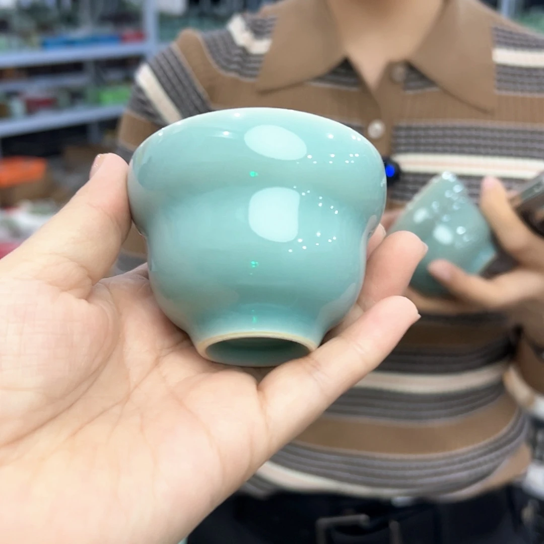 龙泉云间青瓷小米茶器