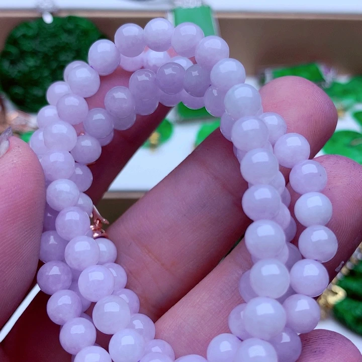 翡翠未镶嵌毛衣链