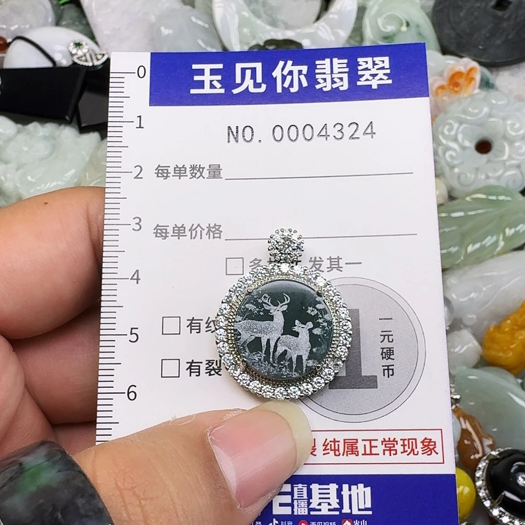 翡翠未镶嵌吊坠(不含链)