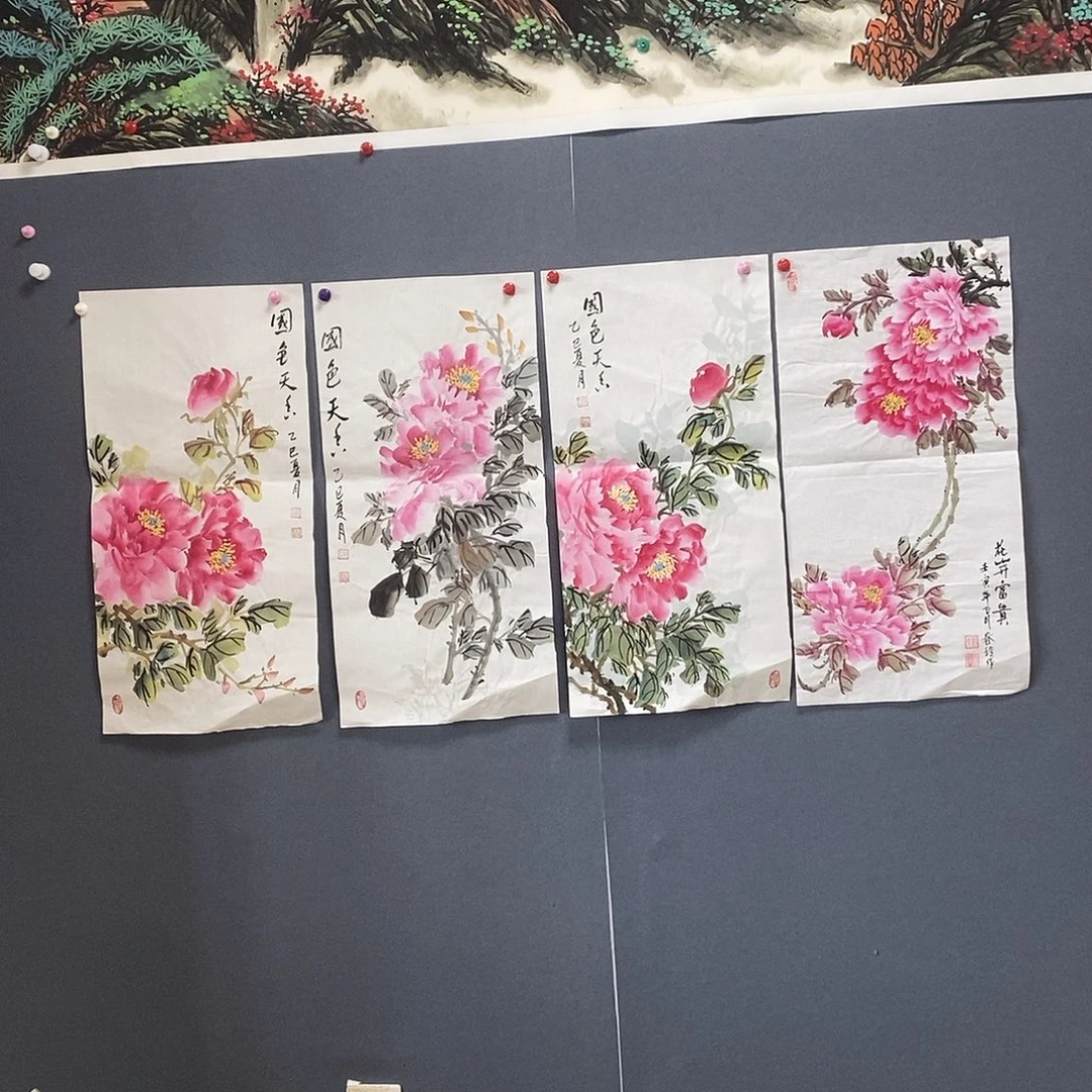 国画34/68政纯玲手绘画芯