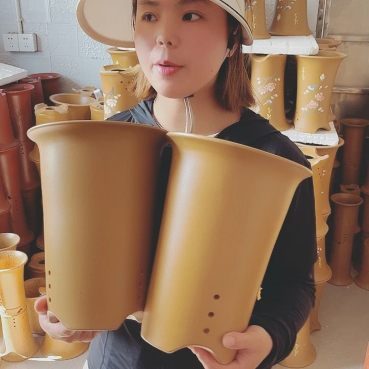 宜兴紫砂精品花盆