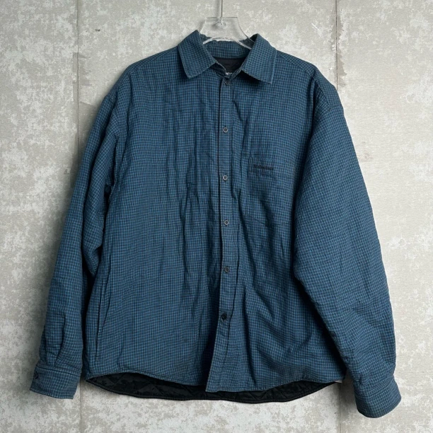 未使用 Balenciaga/巴黎世家 37*1/口袋logo格纹棉服/12581/JP