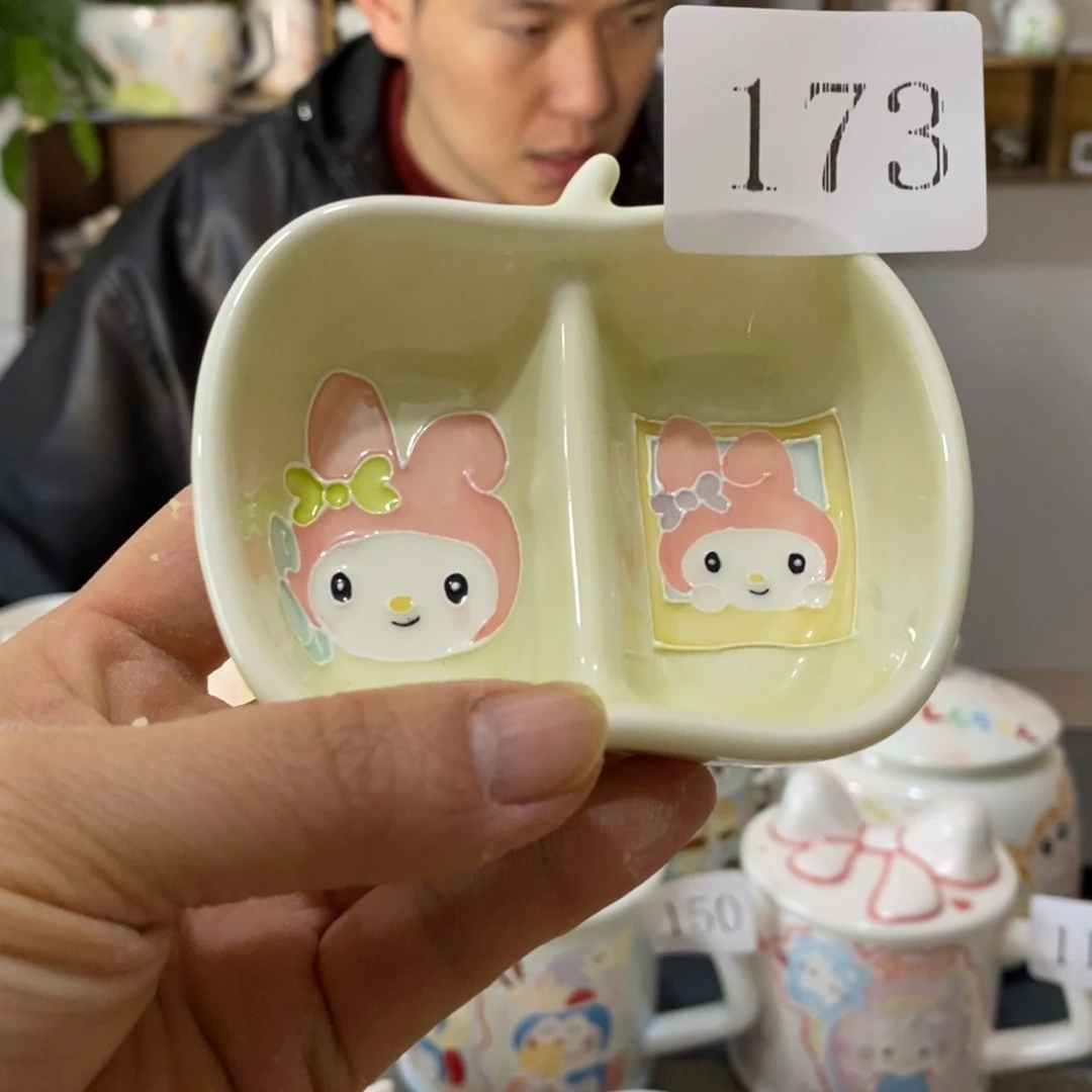 瓷片景德镇釉下彩手绘