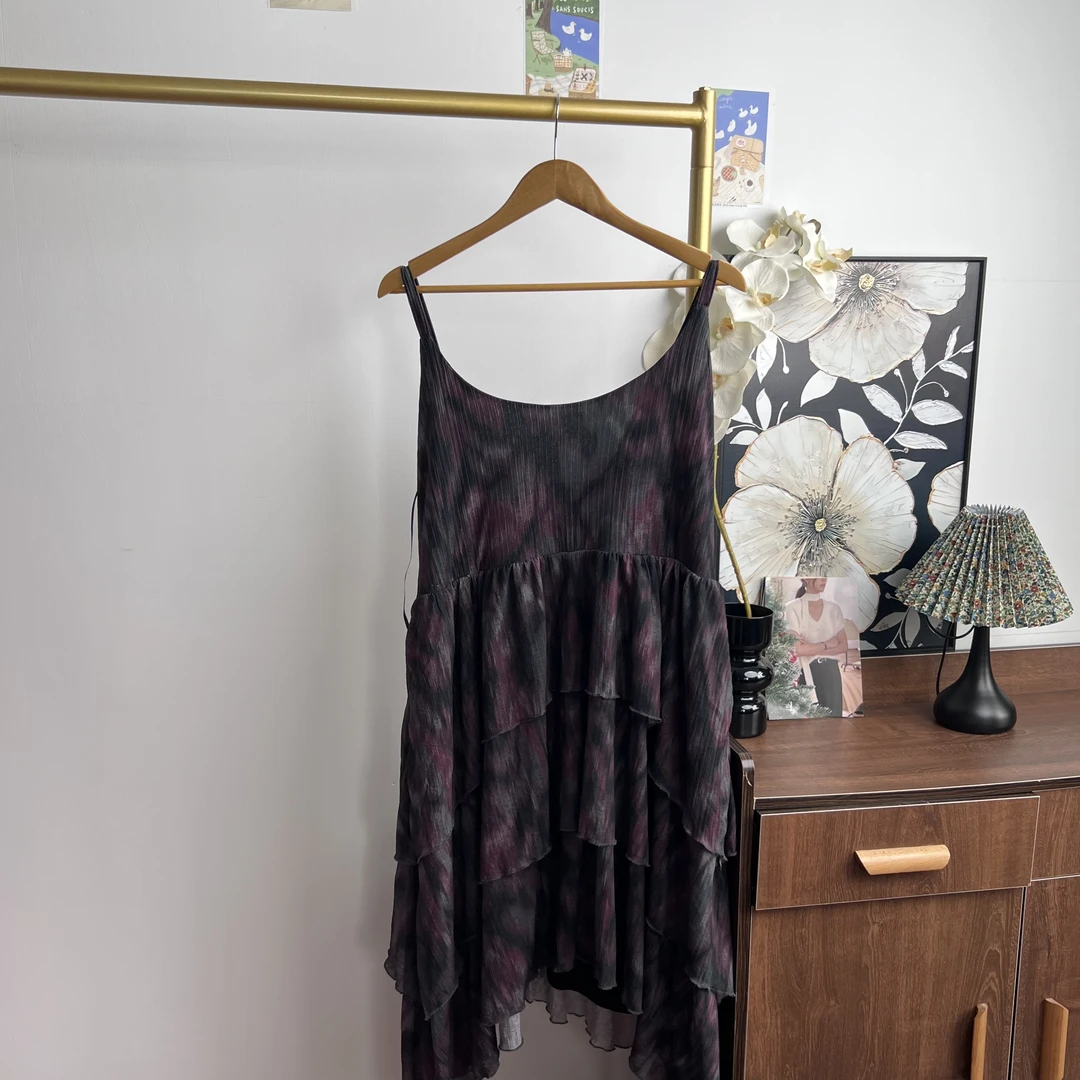 黑色蕾丝纱裙百搭裙子25050407