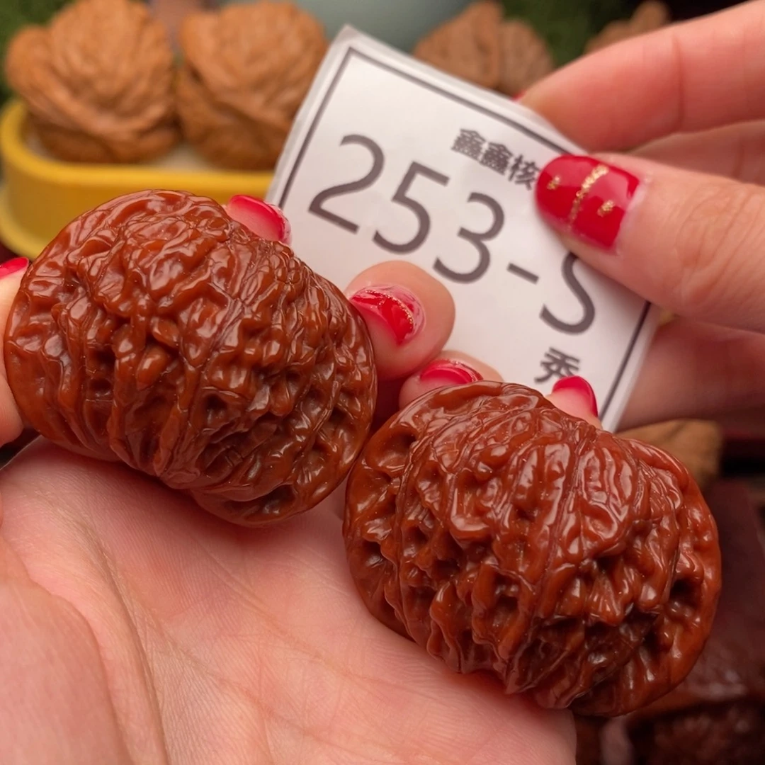 我***迦文玩核桃把件正磨43