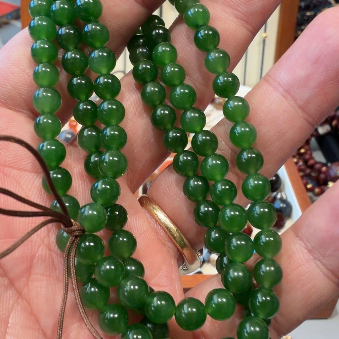 吊坠菩提碧玉108—-项链
