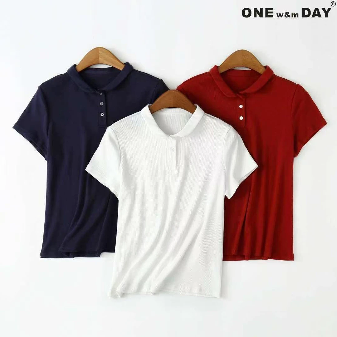 帽之都常规POLO领极简风翻领短袖540381