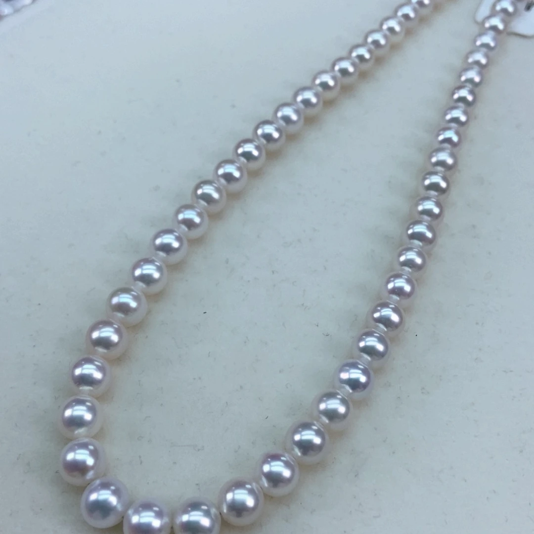 银S925镶嵌淡水珍珠7/7.5极强冷光和32800天女一样