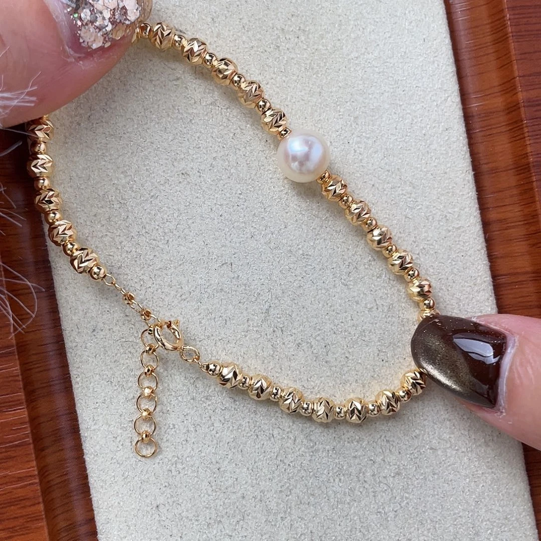 手绳海水珍珠银S925镶嵌