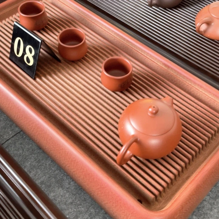 超***i橙金龙纹电木茶盘