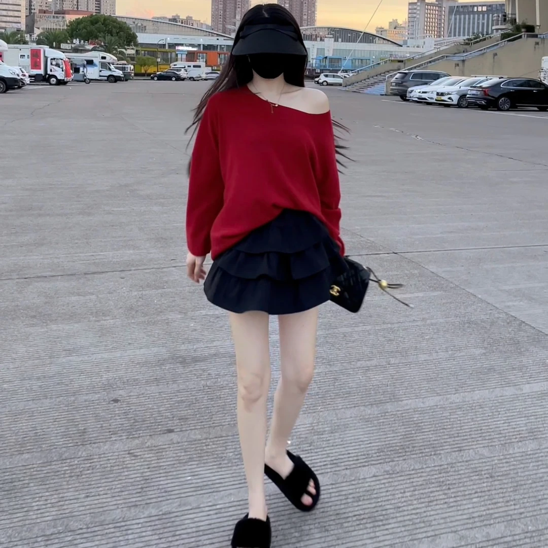 秋季百搭显瘦宽松上衣套装