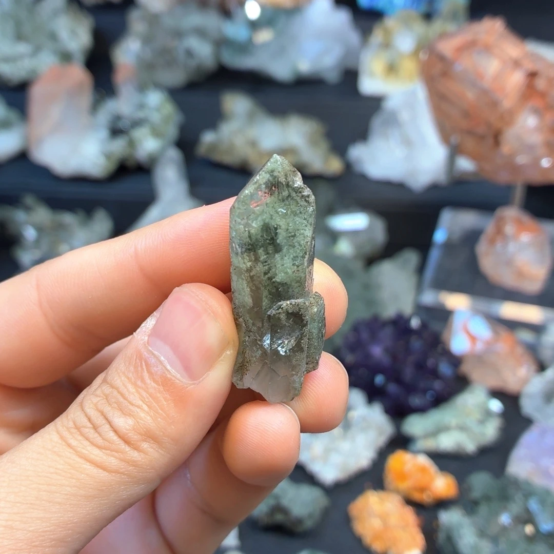 石材隐山绿幽单晶哦