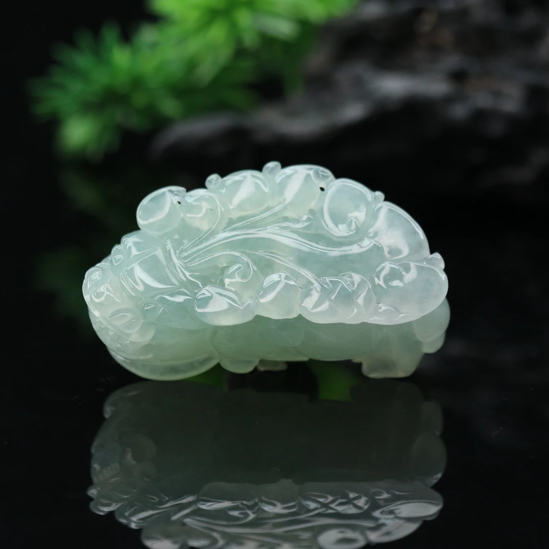 FC22天然缅甸翡翠A货貔貅/600150/保利厦门拍卖