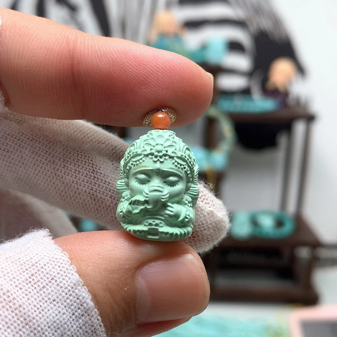 未镶嵌绿松石挂件