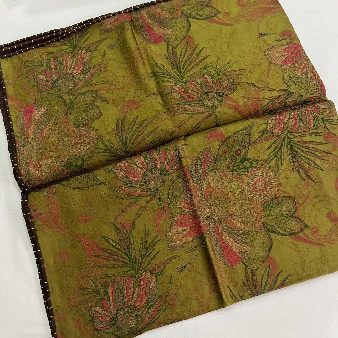 110香云纱方巾-云雾千行 云锦掐丝105cm丝巾