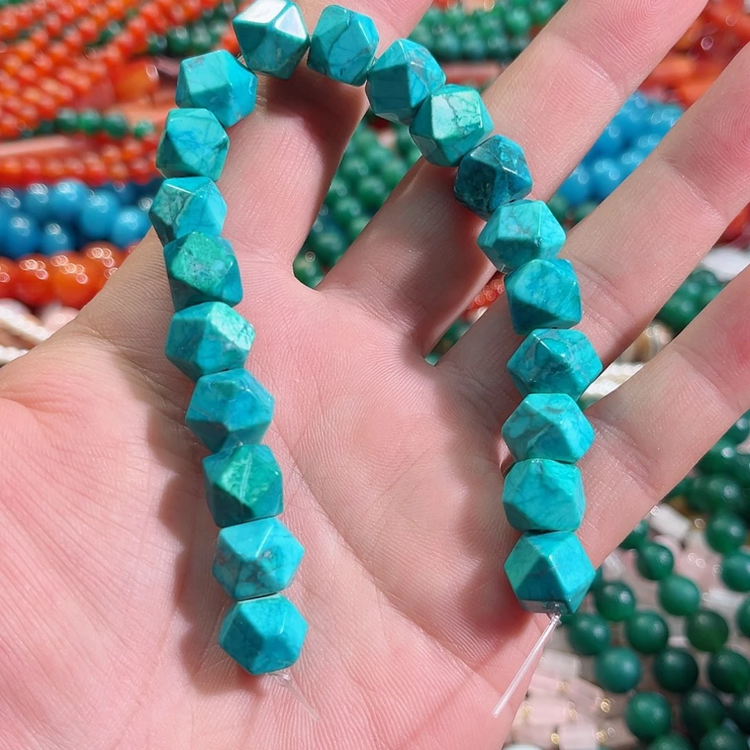 玛瑙/玉髓未镶嵌珠宝半成品八棱一条10mm