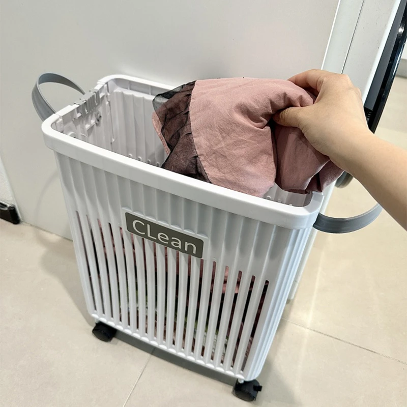拾物造家脏衣篓家用可折叠脏衣篮大容量夹缝卫生间浴室放脏衣服框