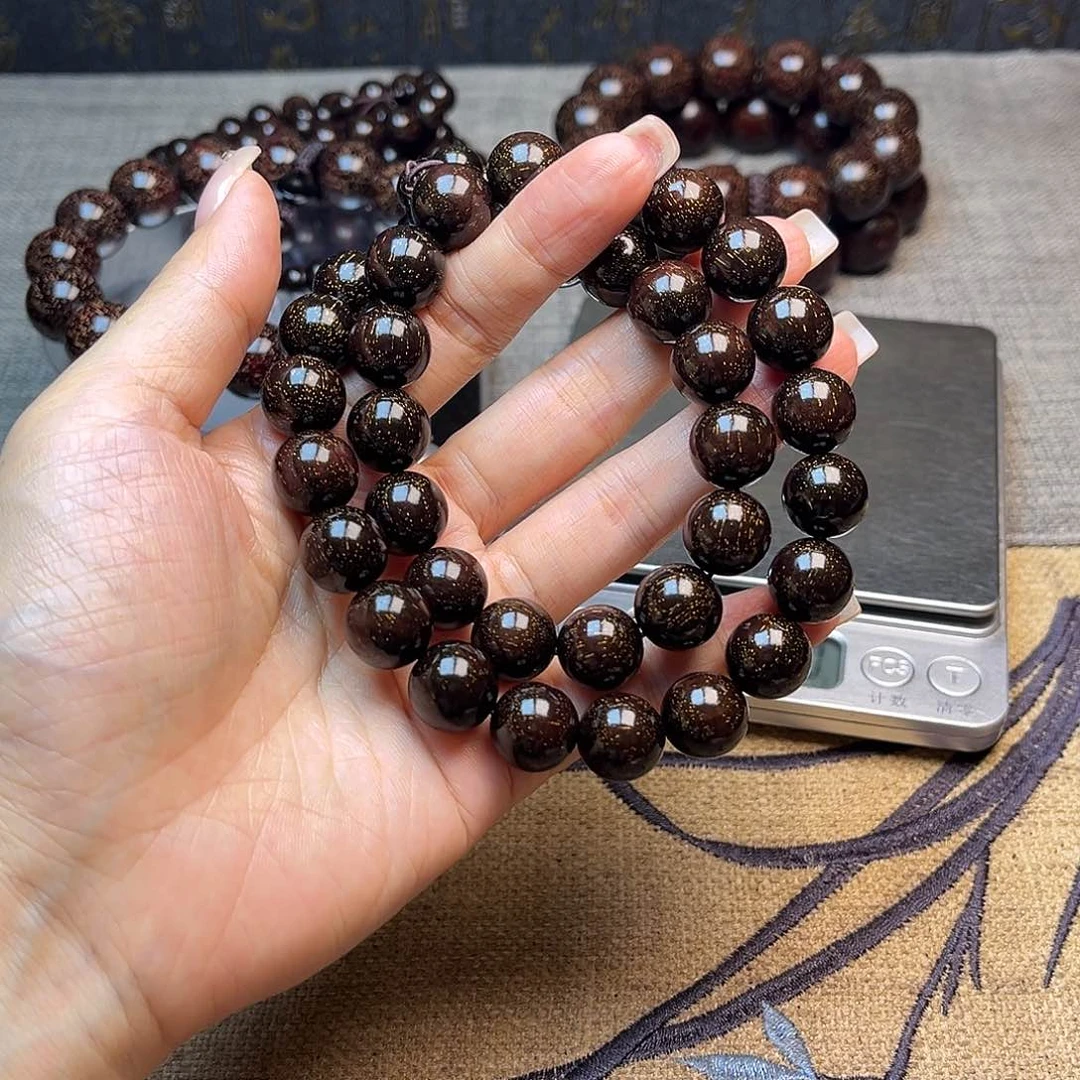 檀香紫檀（小叶紫檀）1.2双圈爆满星