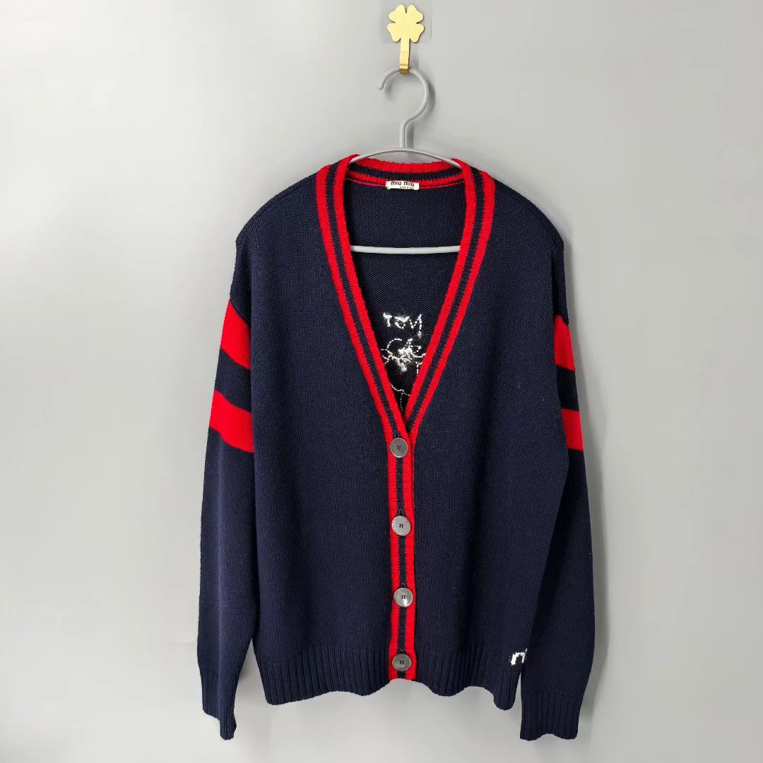 99新 MIU MIU/缪缪 葡萄籽奢潮/Miumiu独角兽开衫/36