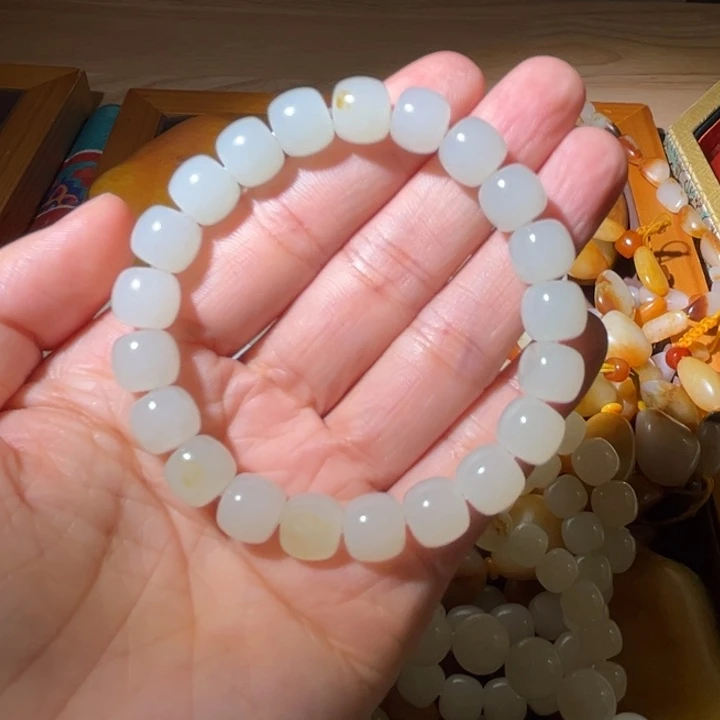 和田玉未镶嵌手链