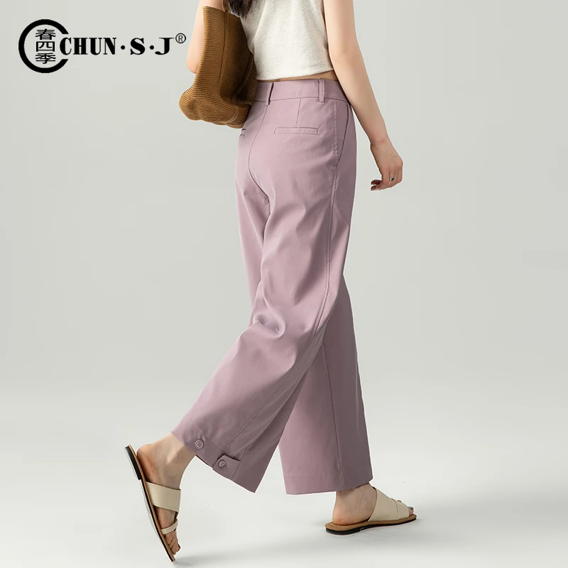 八分天丝阔腿裤女夏季薄款冰丝裤子女2025新款宽松休闲裤直筒九分