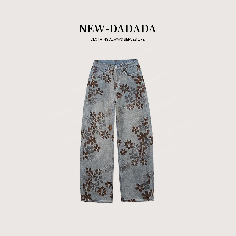 利达 NEW DADADA【甜氧妩媚】时尚休闲设计感牛仔裤CDM2746