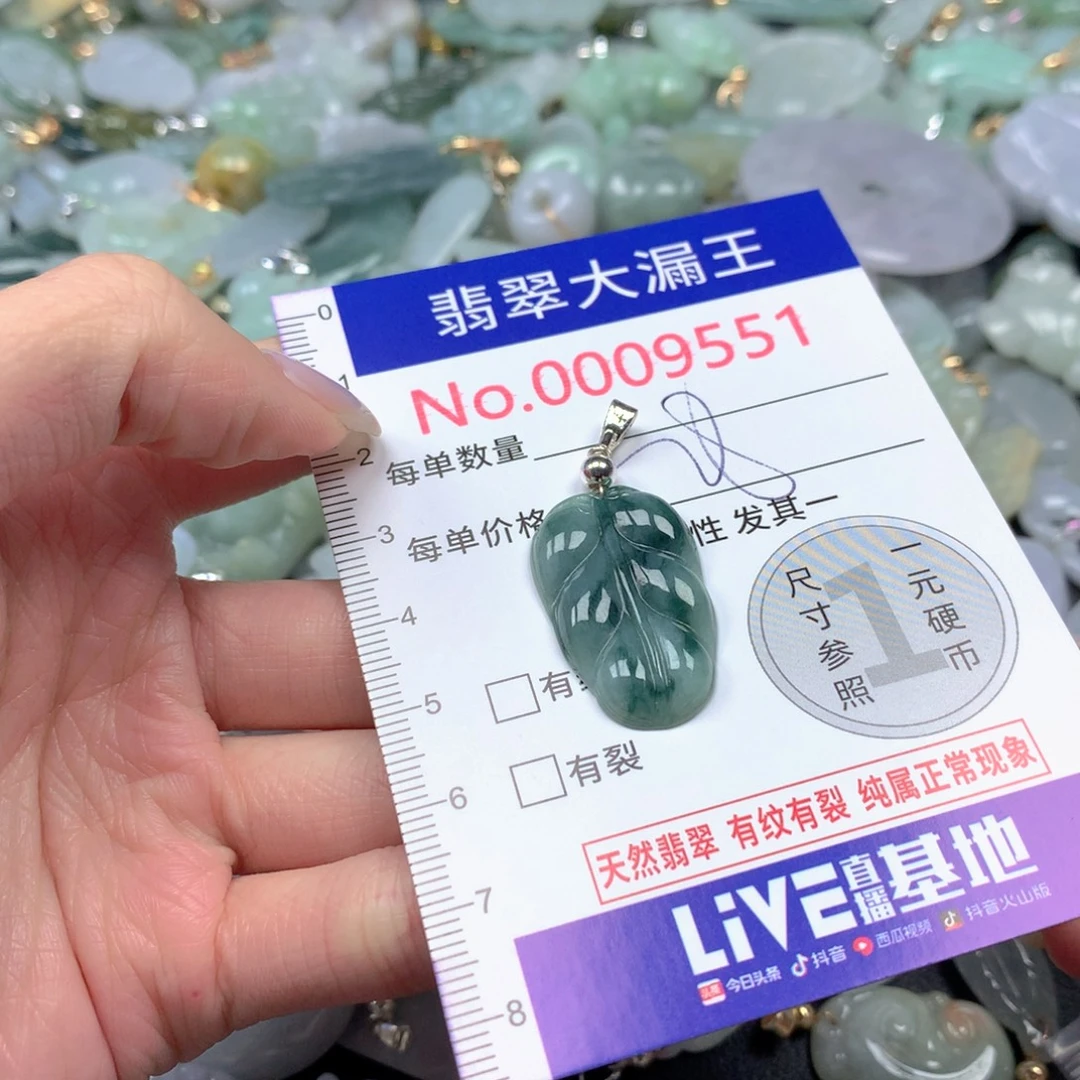 翡翠未镶嵌吊坠(不含链)