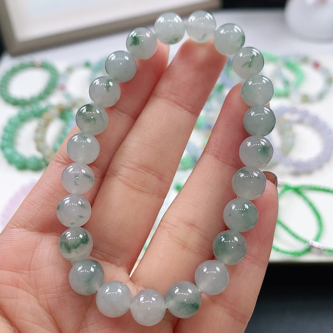 翡翠未镶嵌手链8.3mm