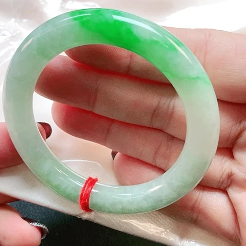 未镶嵌手镯翡翠圆条0985