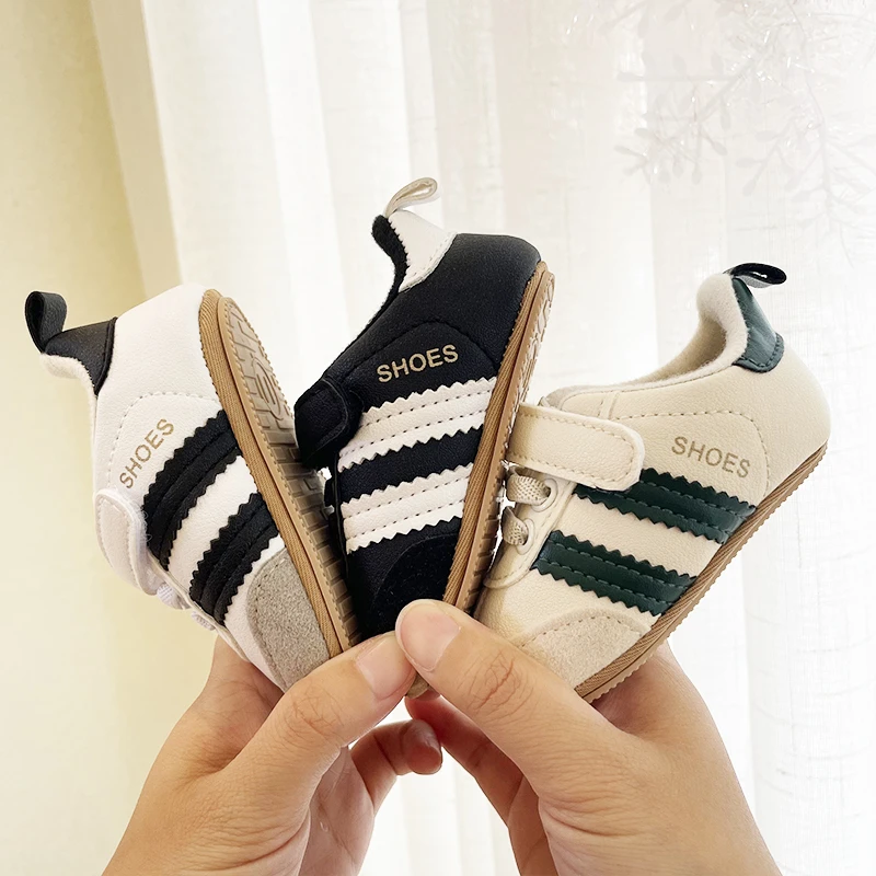 婴儿鞋春秋款1到0岁男女宝宝软底运动风拼色3到12个月休闲步前鞋