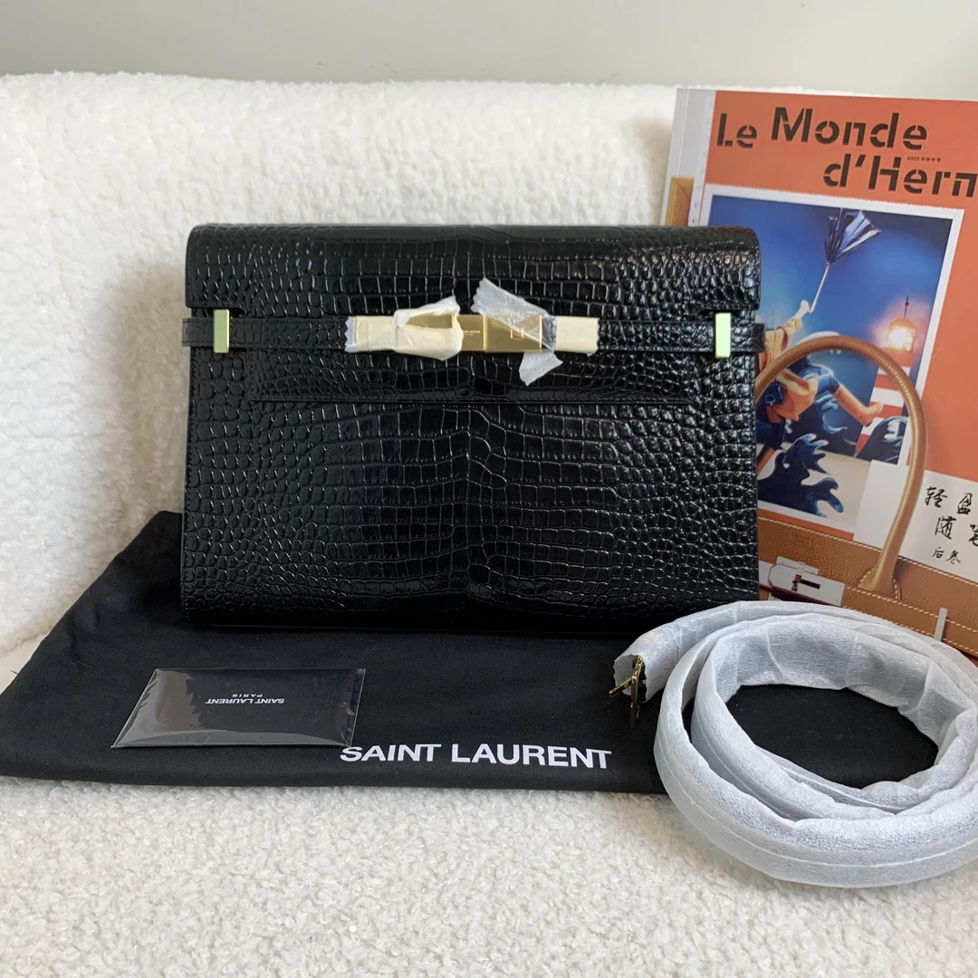未使用 YSL/圣罗兰 壹臻/黑金曼哈顿中号 21年97659637